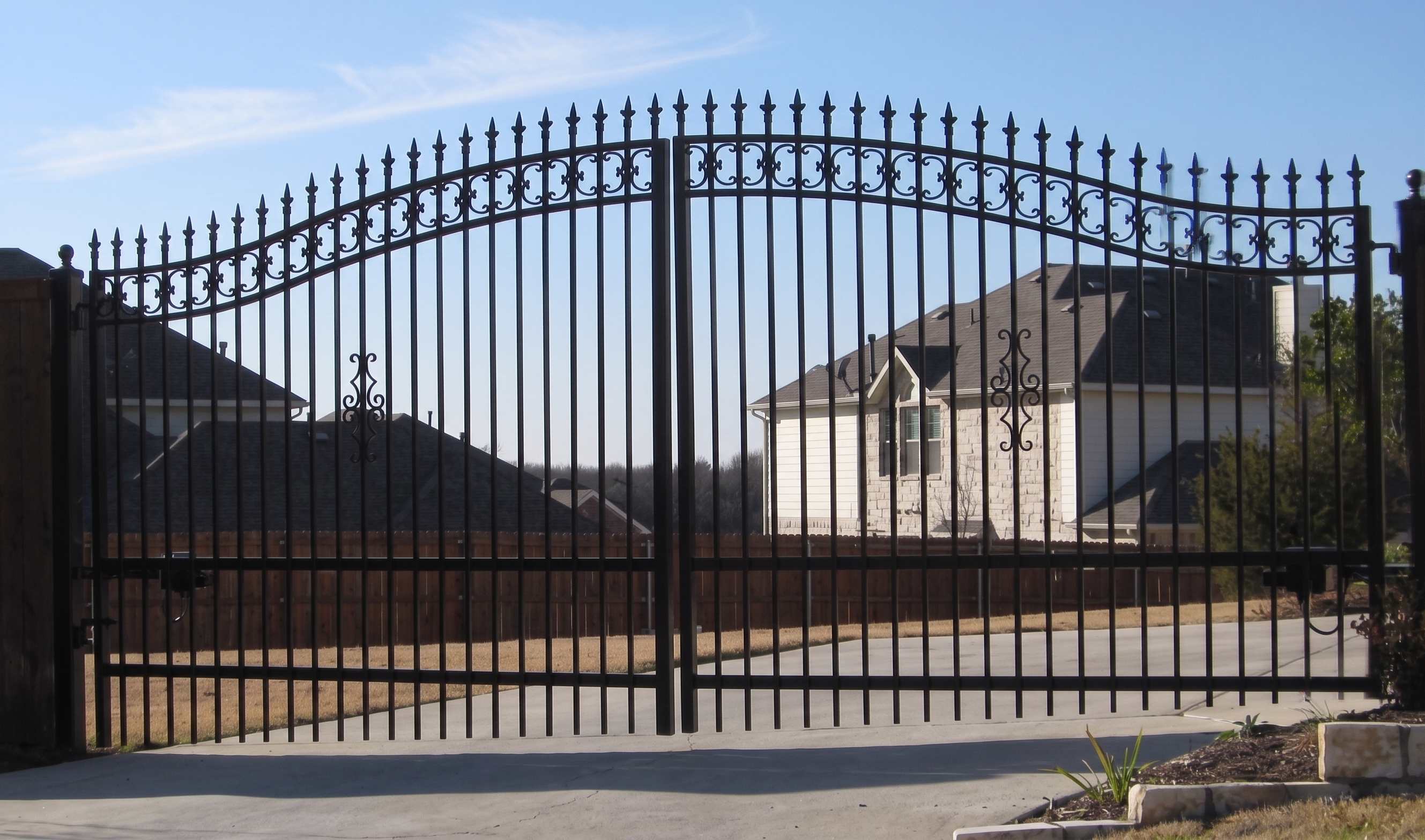 Custom wrought iron gate